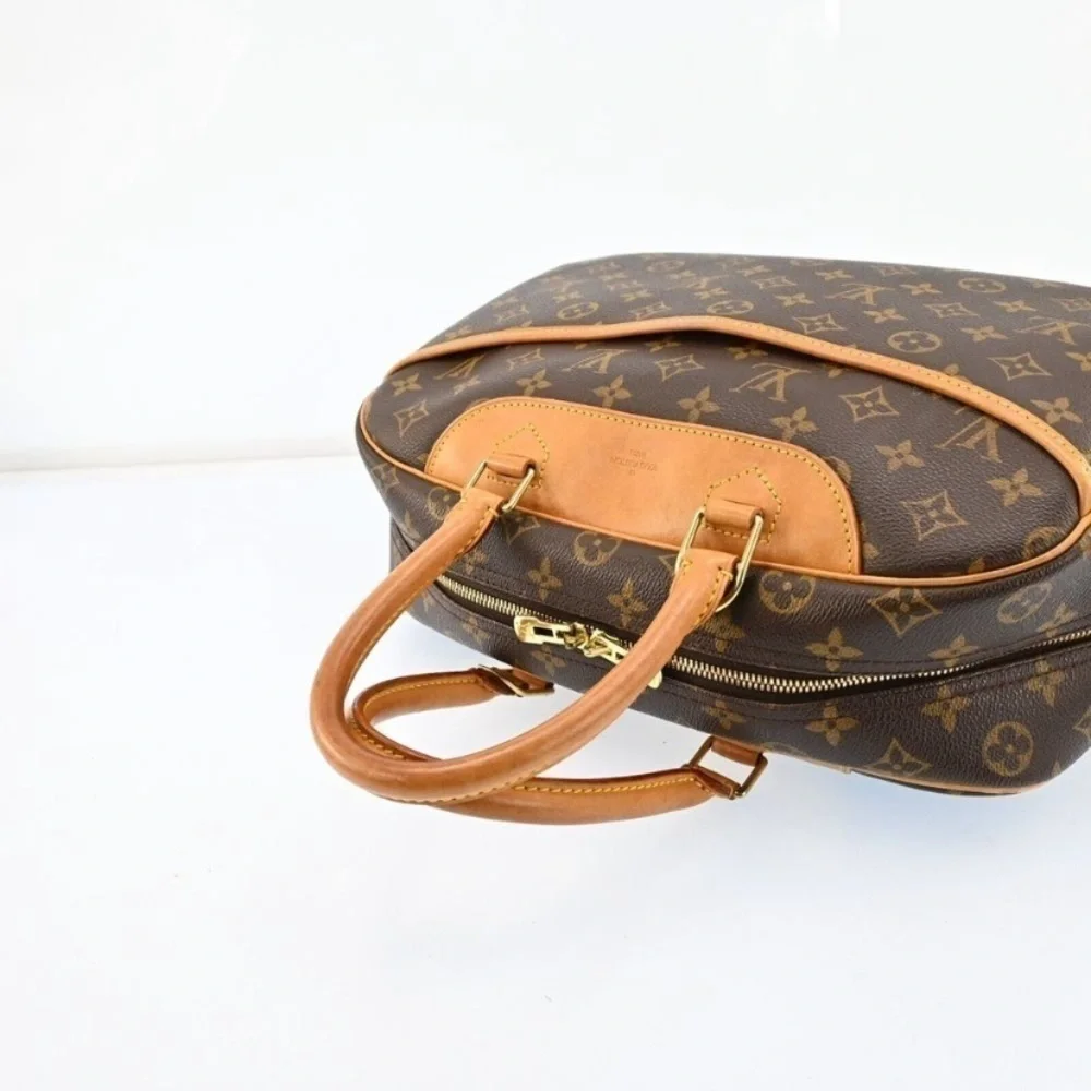 Louis Vuitton Deauville Monogram Travel Bag Cosmetic Weekender Handbag, with COA